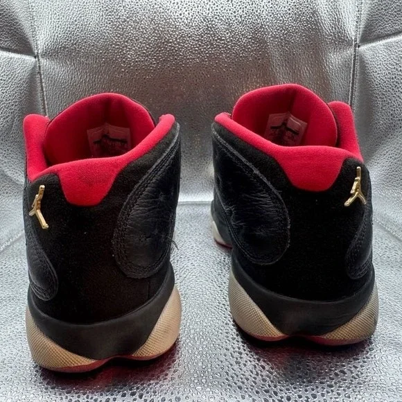 Size 8 Air Jordan 13 Retro Low‎ Black White Red Basketball Shoes 310810-027
